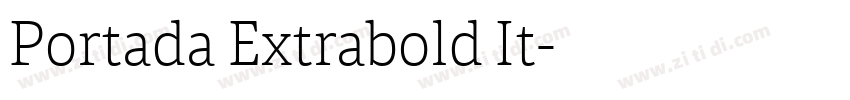 Portada Extrabold It字体转换